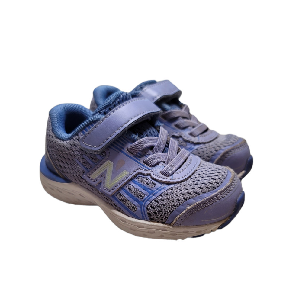 New Balance Toddler Girl's Round Toe Running Sneaker Shoes Ice Violet Size 5.5